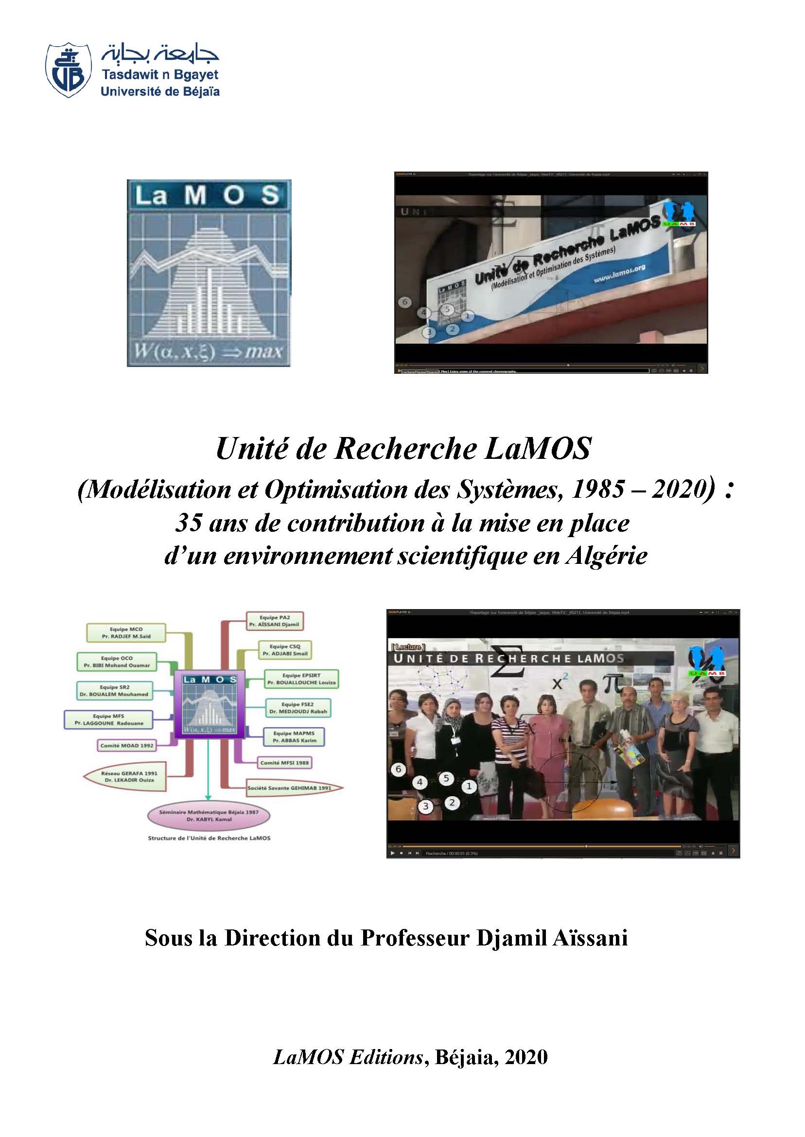 livre – synthèse : Unité de Recherche LaMOS (Modélisation et Optimisation des Systèmes, 1985 – 2020)