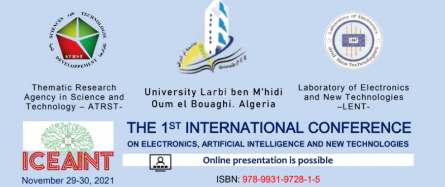 La 1ere conférence internationale sur l’électronique, l’intelligence artificielle et les nouvelles technologies